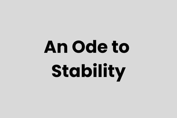 Stability in training