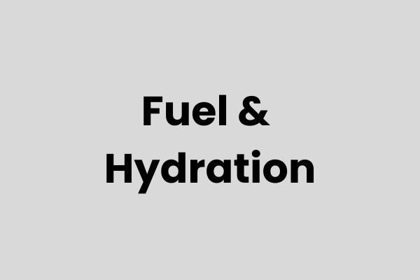 Fuel and hydration for endurance