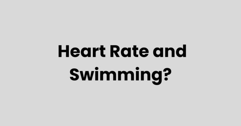 Heart Rate and Swimming