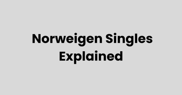 Norwegian Singles Explained