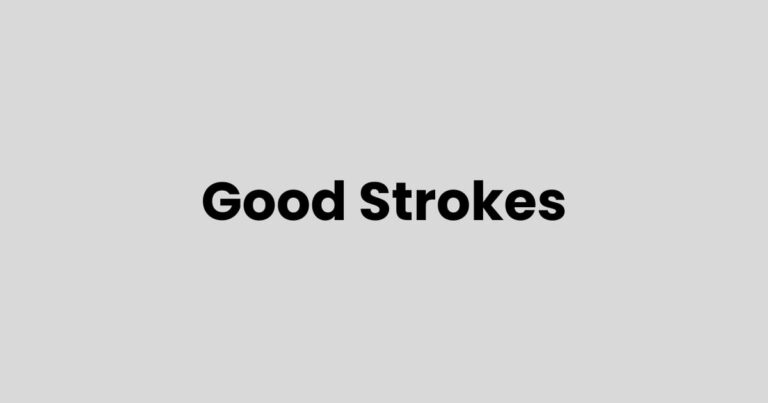Only Good Strokes Count
